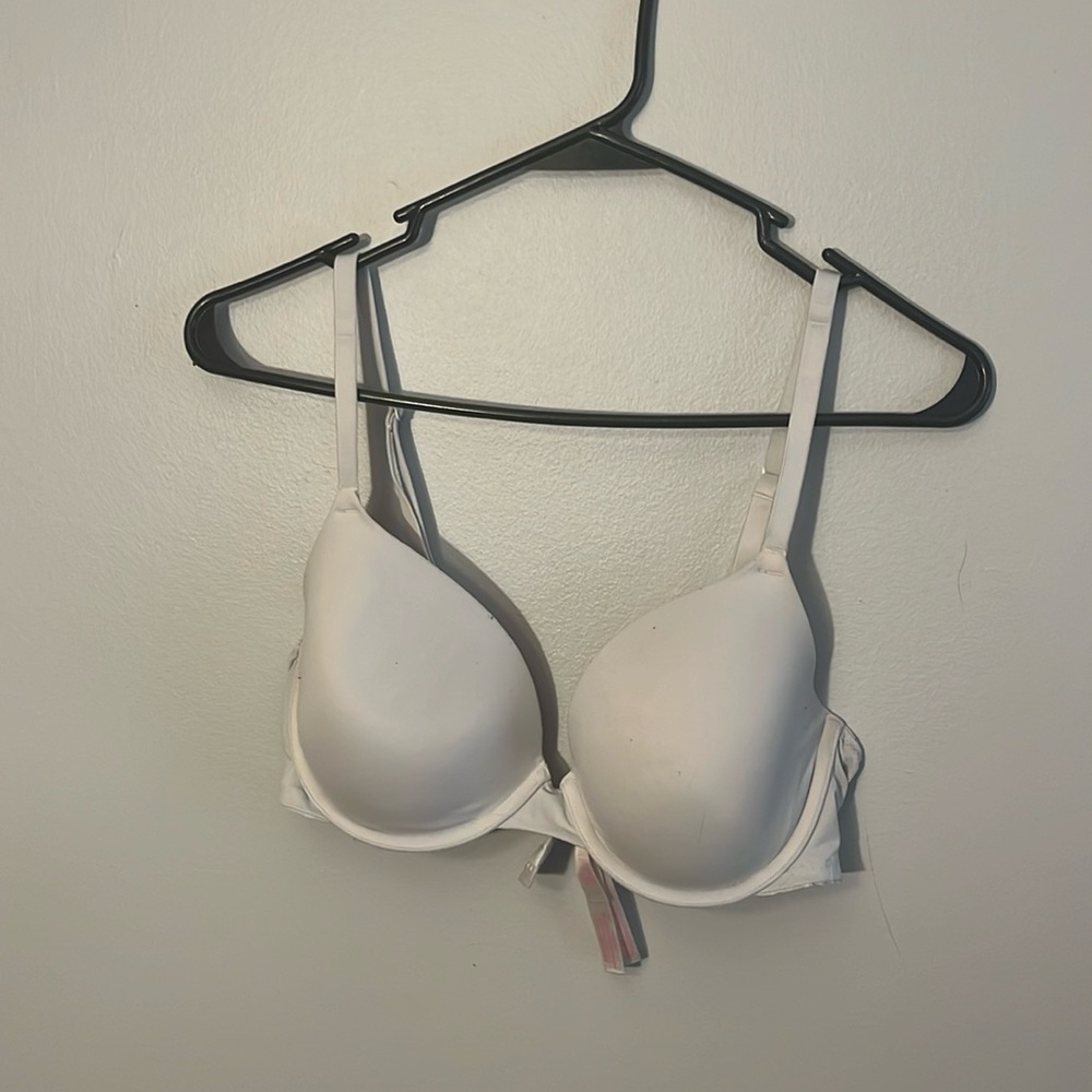 PINK White Bra